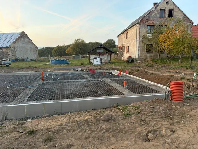 Sítě jsou rozložené kolem připravených vývodů.